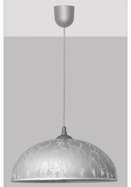 Luster na lanku CIRCLE 1xE27/15W/230V šedá