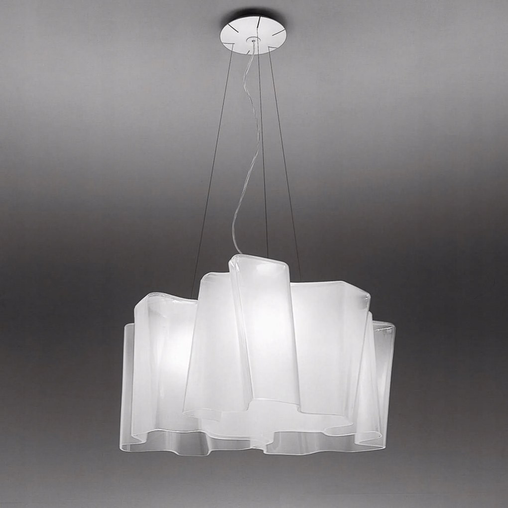 Artemide Logico závesné svietidlo 3x120 °, fumé sklo, E27, 0454010A