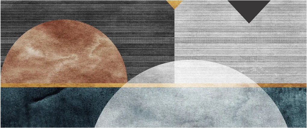 Obraz - Tvary a textúry (120x50 cm)