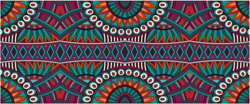 Obraz ornamentálne abstrakcie (120x50 cm)
