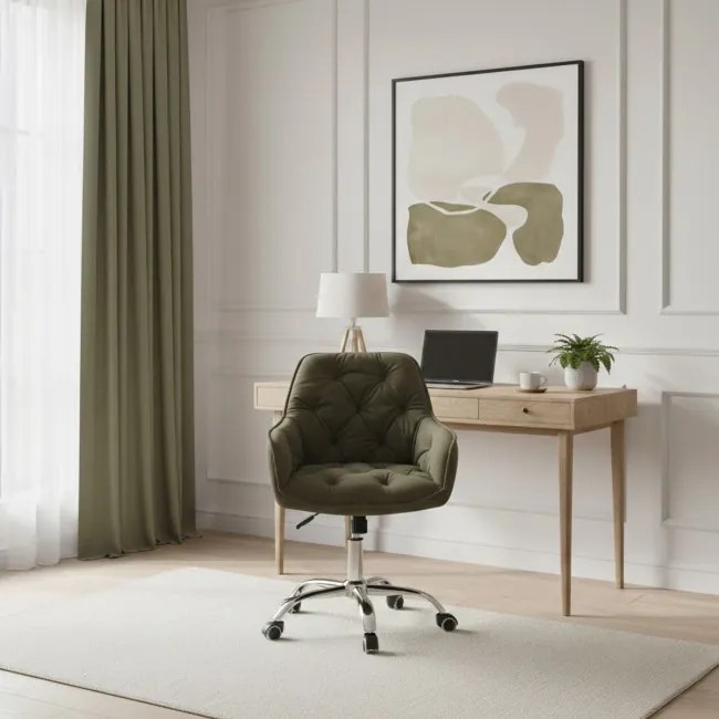 Kancelárska stolička FUSSY zelená 767333