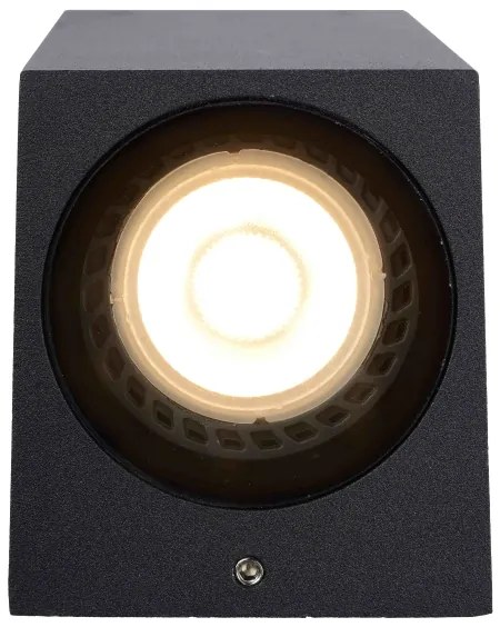 Lucide 69800/01/30 - Vonkajšie nástenné svietidlo ZARO 1xGU10/35W/230V IP44 čierna