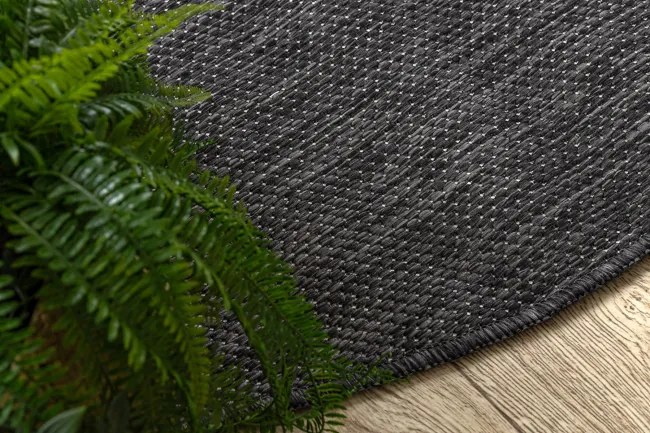 Koberec SIZAL SION A5165A čierny kruh