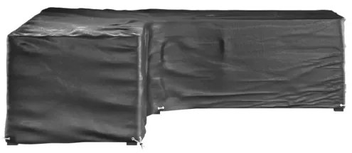 vidaXL Kryty na záhradný nábytok v tvare L 2ks 16 očiek 285x285x70 cm-