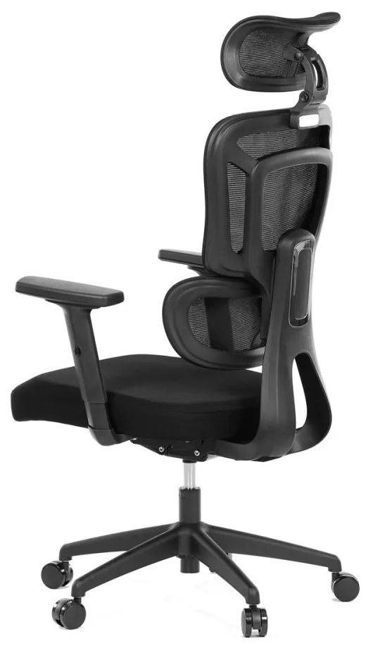 Kancelárska ergonomická stolička MARIA — látka, čierna