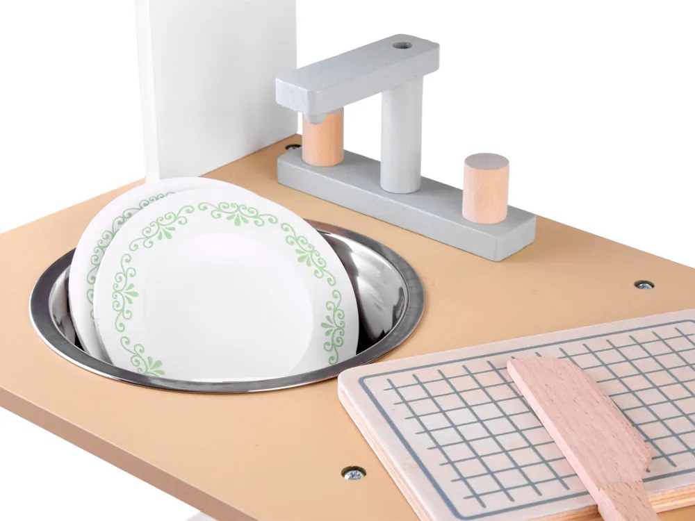 Jokomisiada Veľká drevená kuchynka pre deti, príborník ZA4126