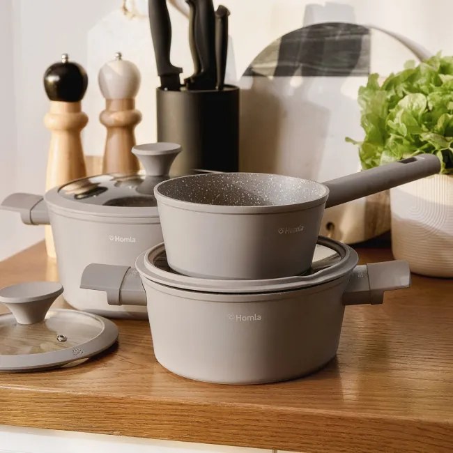 Sada hrncov TRISTAN sivá 845890