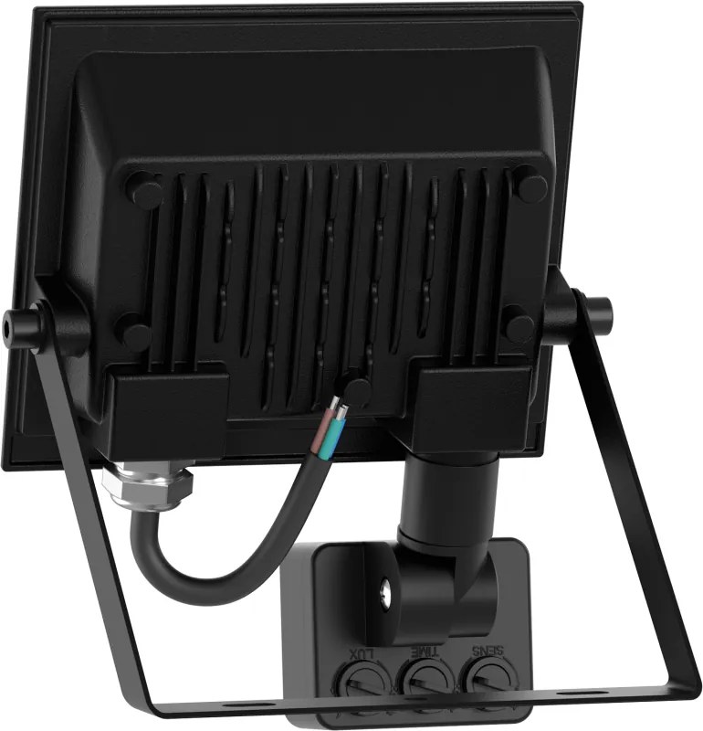 Mexen Luxpro LED reflektor s pohybovým senzorom, 20W, neutrálna - 4000K, 1800 lm, čierna - L235-020-40-70