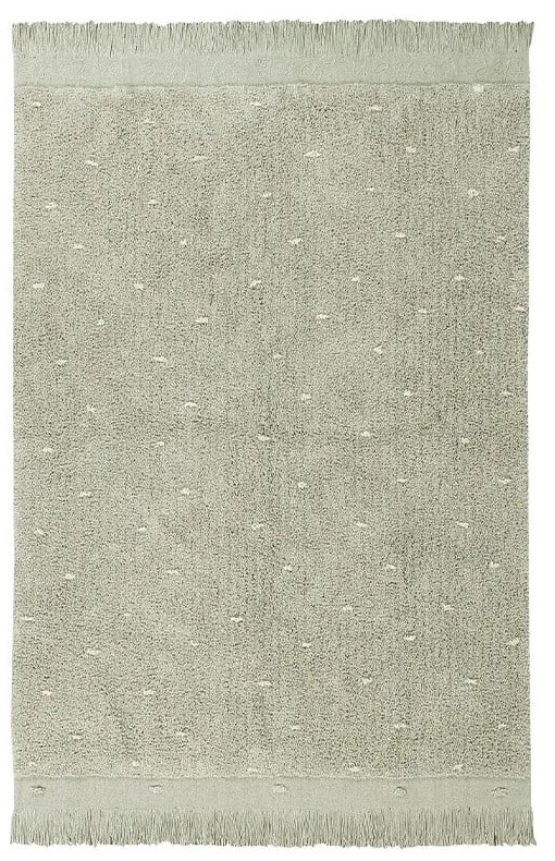 Svetlozelený prateľný ručne tkaný bavlnený koberec 140x200 cm Woods Symphony Olive – Lorena Canals