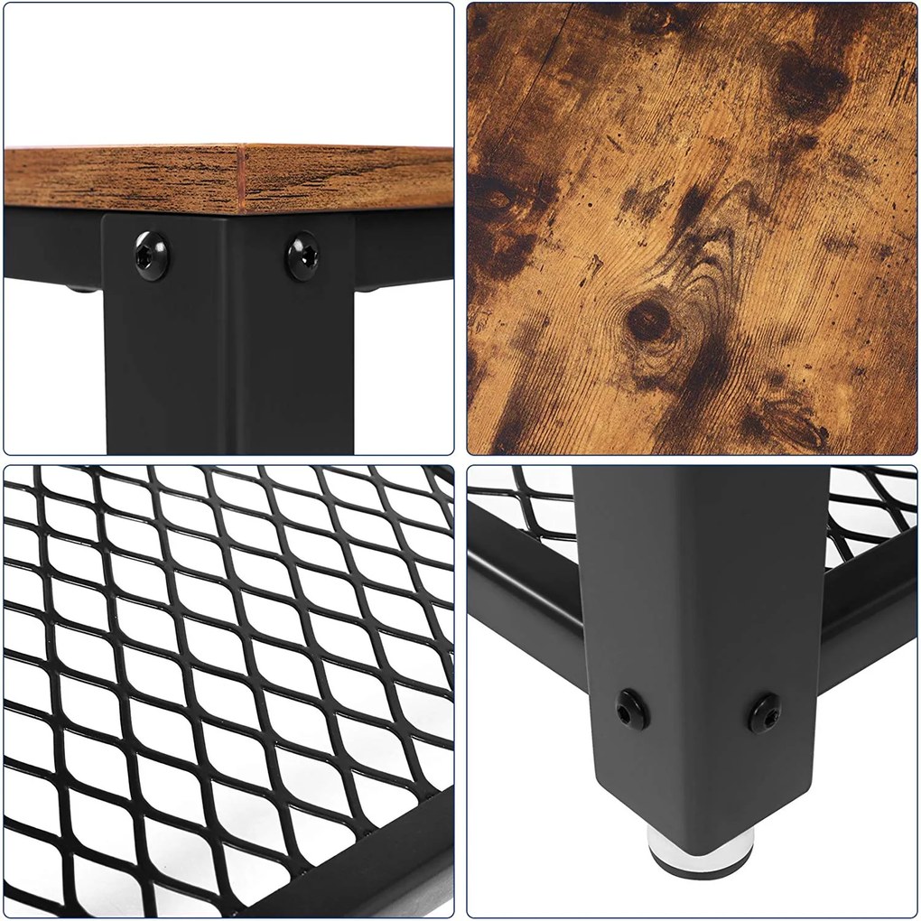 Konferenčný stôl SKU Quintin hnedý/čierny