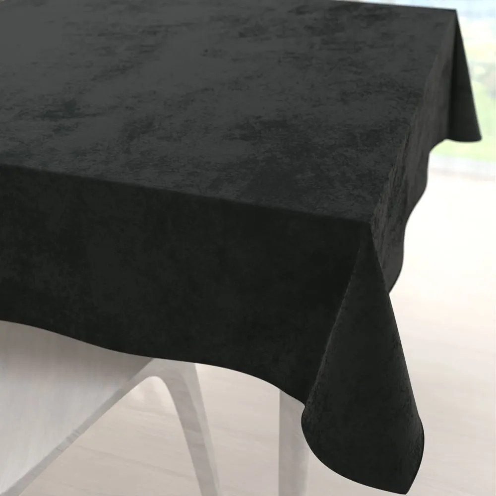 Biante Zamatový štvorcový obrus Velvet Prémium SVP-014 Čiernozelený 110x110 cm