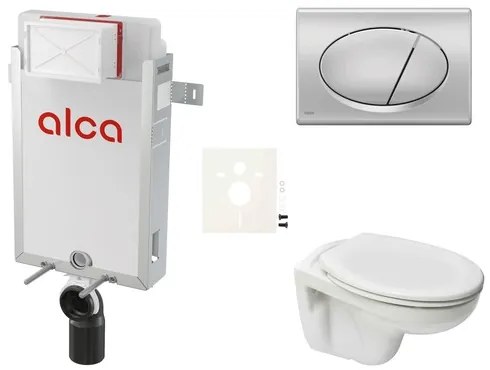 Cenovo zvýhodnený závesný WC set Alca na zamurovanie + WC Ceramia S-Line Pro SIKOAP3