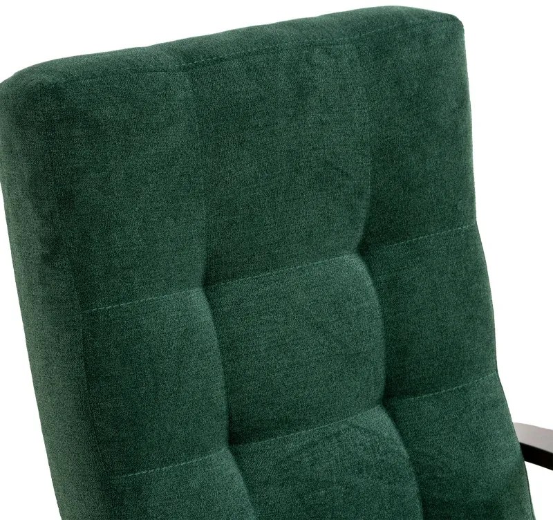 Kreslo Lux, zelená (AN 3207/orech)