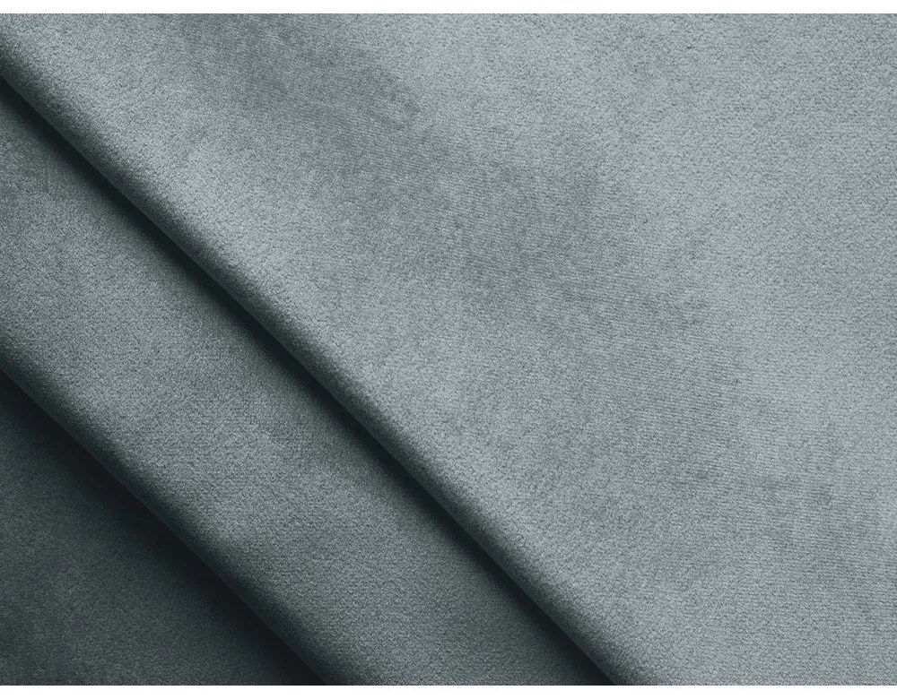 Svetlomodrá zamatová rohová pohovka (ľavý roh) Moana – Makamii