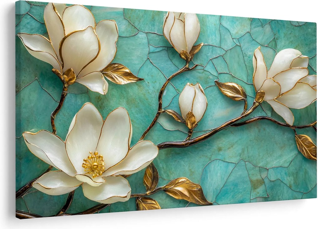Obraz - 3D magnólia (90x60 cm)