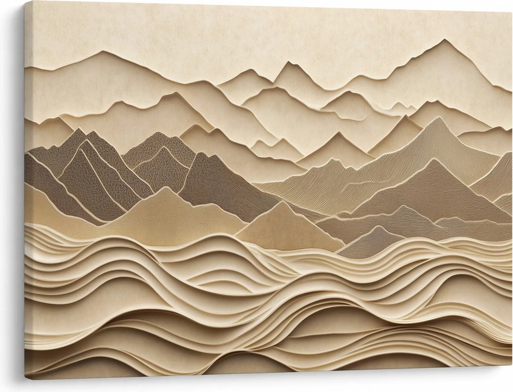Obraz - 3D línia hôr (70x50 cm)