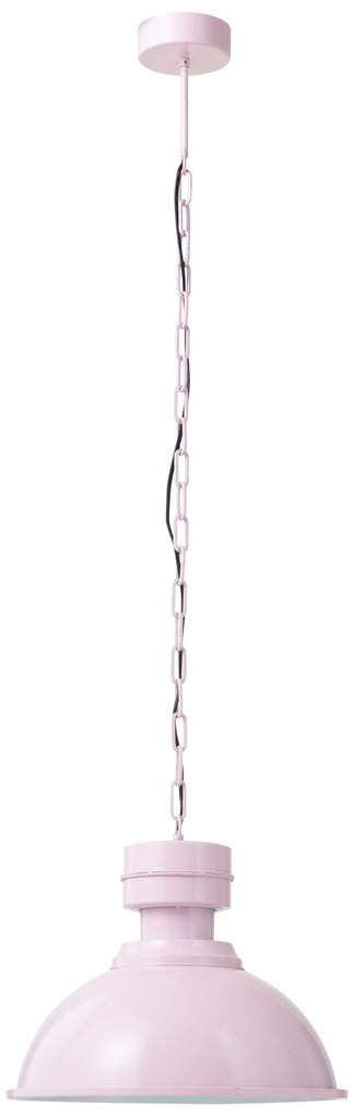 Pastelovo ružové závesné kovové svetlo Endien – Ø 40*135cm/ E27/ 40W