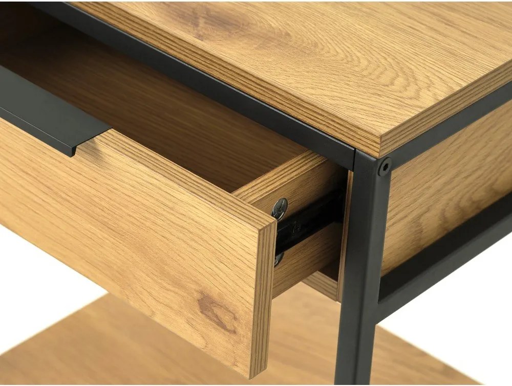 Odkladací stolík v dekore duba 30x40 cm Cesura – Unique Furniture