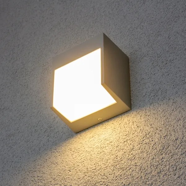 Brilagi - LED Vonkajšie nástenné svietidlo TERNI LED/12W/230V šedá IP44