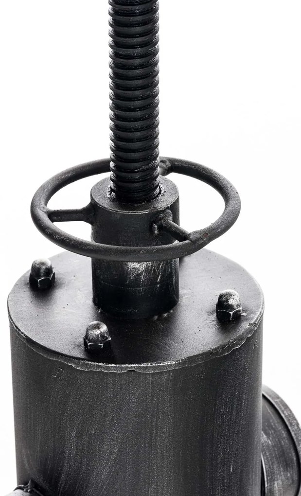 Kovový barový stôl Ruhr v industriálnom štýle - Strieborná