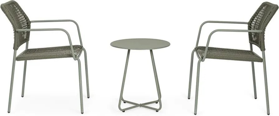 Oceľový okrúhly záhradný stolík ø 45 cm Jable – Bizzotto