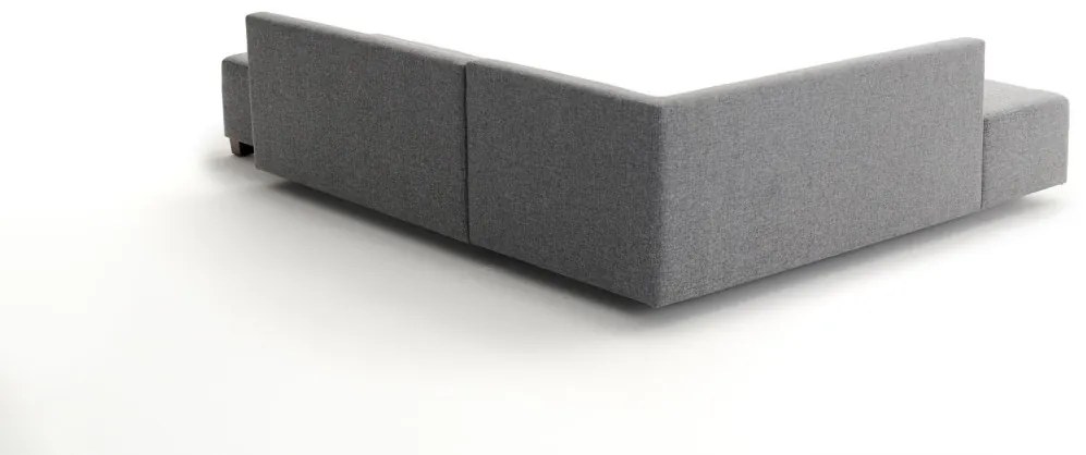 Rohová rozkladacia pohovka Manama sivá II ľavá