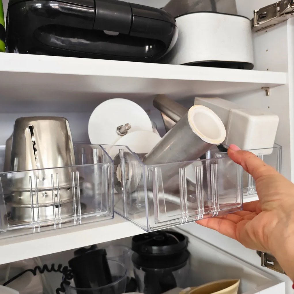 usporadejto.cz Úložný box, ideálny do špajzy, s etiketou + 2 priehradky, BITO, 40x13 cm