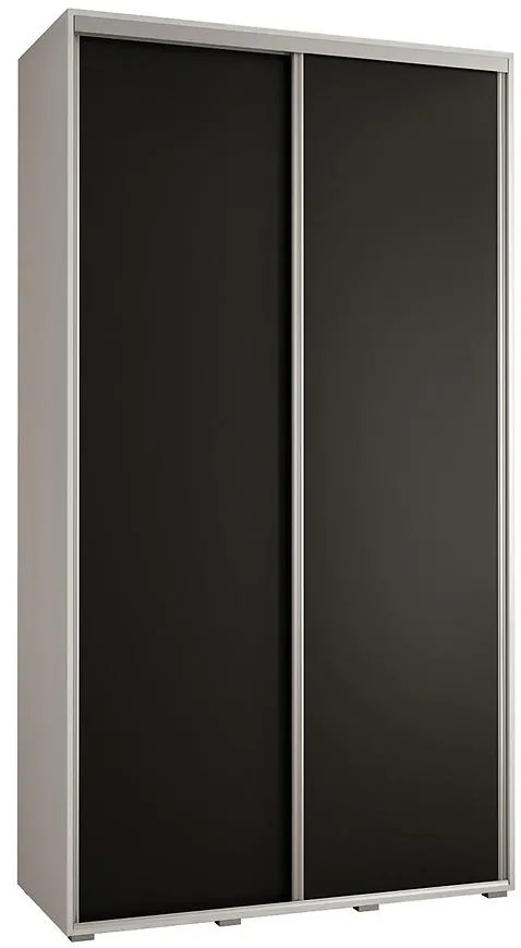 Skriňa 45 Canaris 1 140 biela/čierna/silver