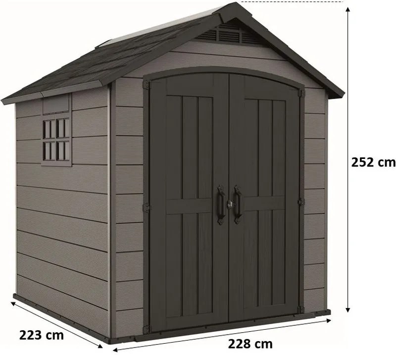 KETER PREMIER 757 záhradný domček, 228 x 223 x 252 cm 17210357