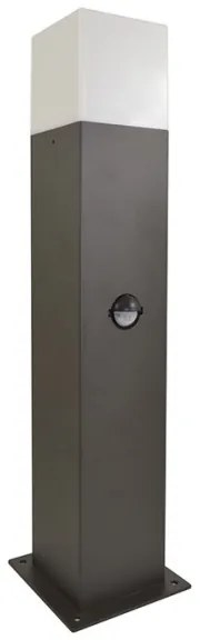 Vonkajšia lampa so senzorom NEW YORK 1xE27/12W/230V IP44 44 cm antracit