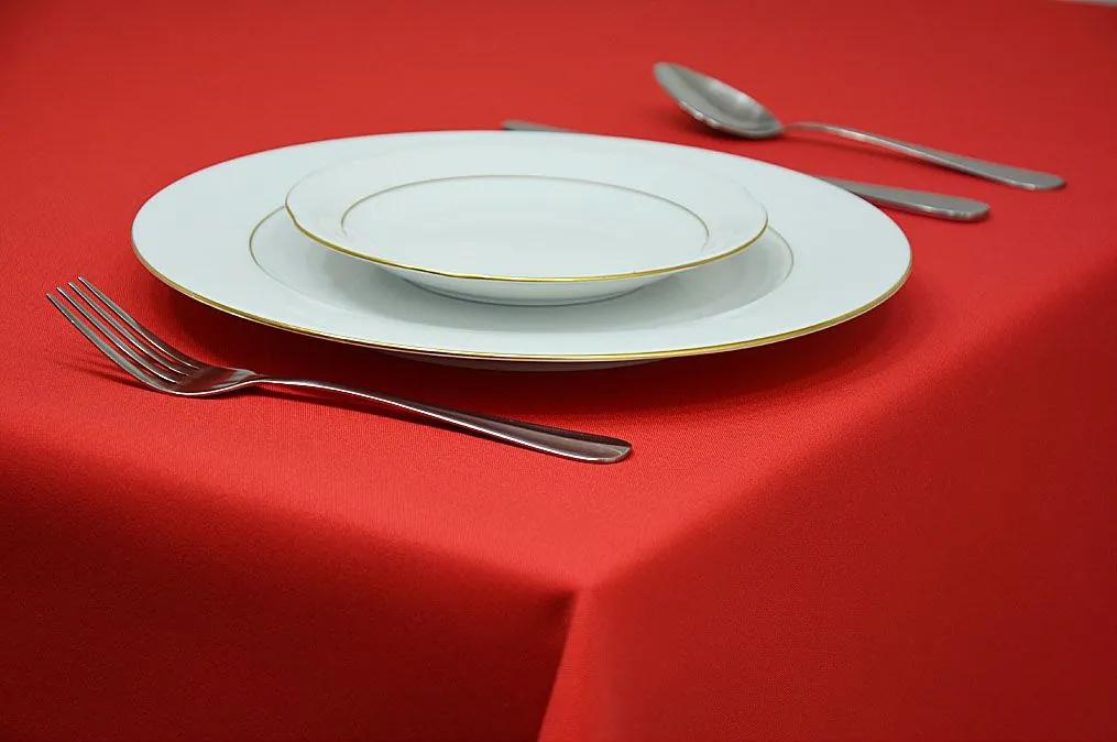 Dekorstudio Obrus na stôl - červený Rozmer obrusu (šírka x dĺžka): 140x200cm