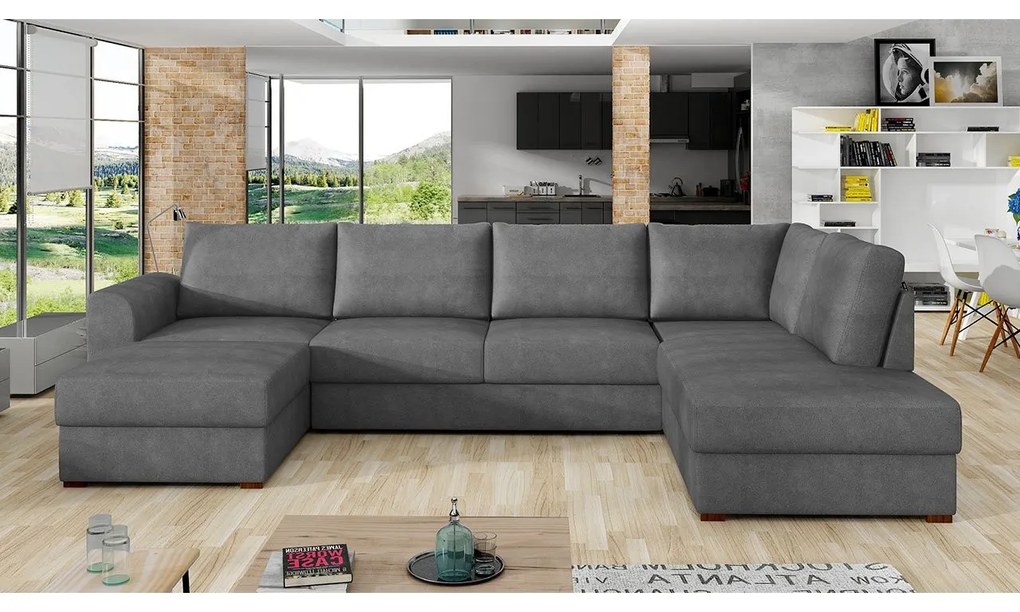Sedacia súprava Szafran, Dostupné poťahy: ekokoža Soft 066 + Lawa 02, Strana: ľavá