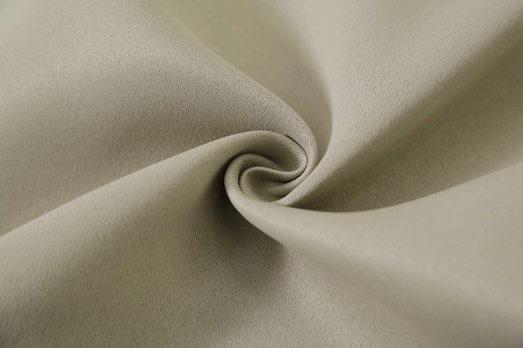 Béžový záves OXFORD 140x250 cm Zavesenie: Kovové krúžky