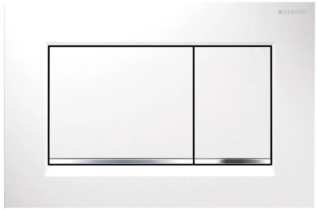 Geberit Sigma30, ovládacie tlačidlo Sigma30, biela/chróm, 115.883.KJ.1