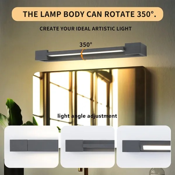 Brilagi - Kúpeľňové LED osvetlenie zrkadla AQUA LINE LED/12W/230V 45 cm IP44 antracit