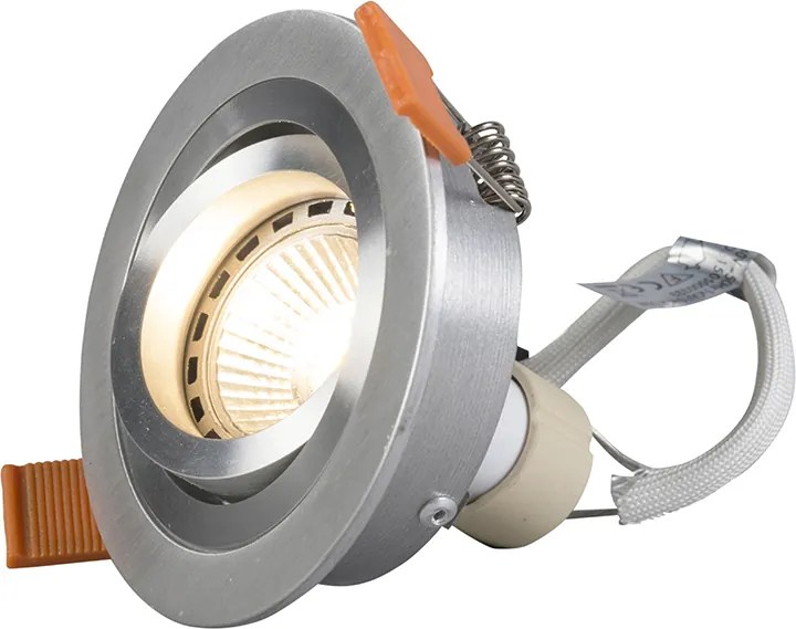 Inteligentné moderné zapustené bodové svietidlo oceľové vrátane Wifi GU10 svetelného zdroja - Rondoo