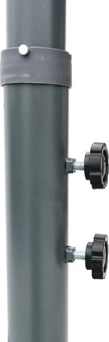 Rojaplast 3880 Štvorcový slnečník kovový - bordó 270 x 270 cm