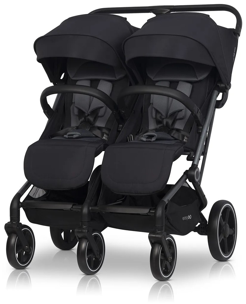 Súrodenecký kočík EasyGo Echo Ebony Black