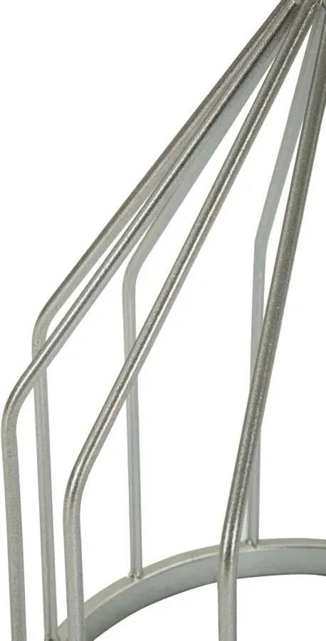 Odkladací stolík Cup 37 cm mramor/strieborný