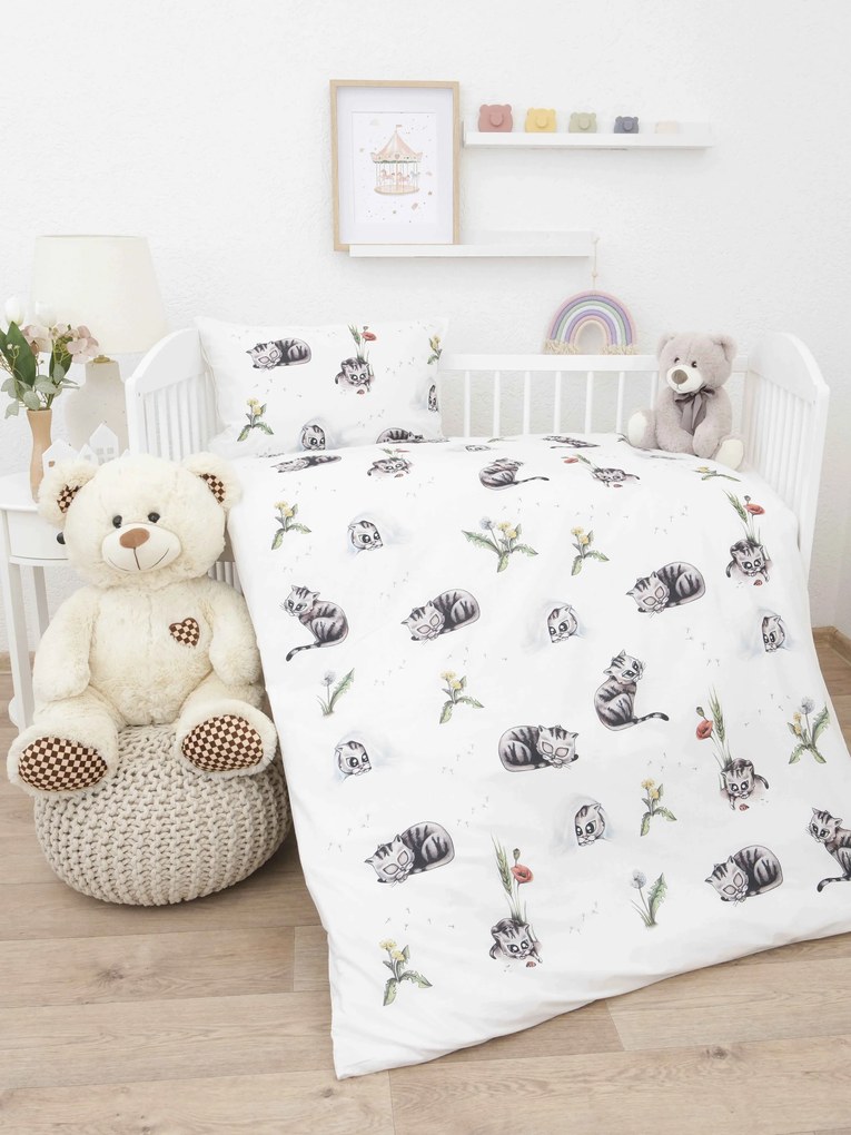 Detské bavlnené obliečky do postieľky Renforcé - Mourek