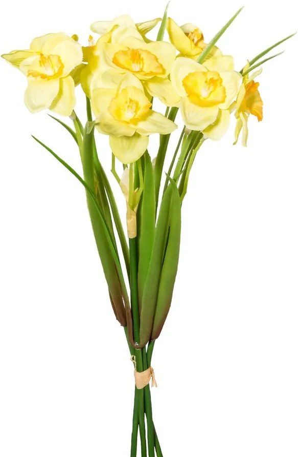 Umelá kytica Narcis žltá, 30 cm