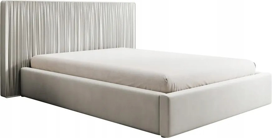 Manželská posteľ 160cm Thala 160 (rošt úl. priestor) (perleťová/čierna)