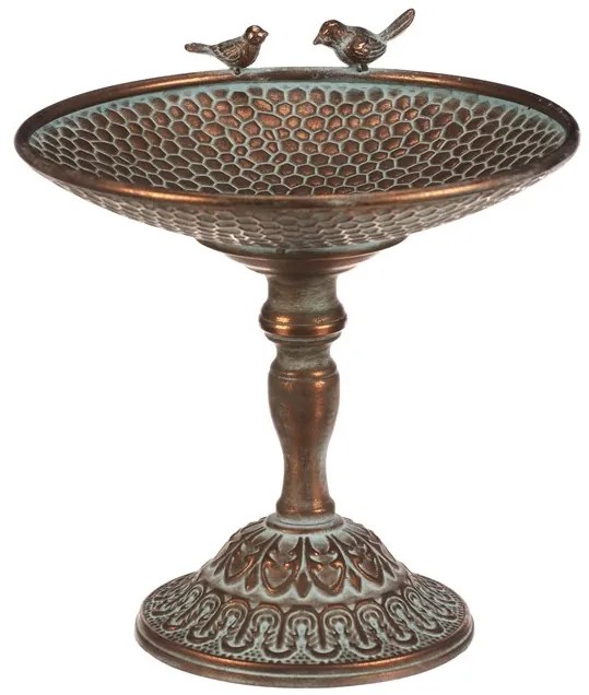 Autronic BONTEC Stojan kovový - 29 cm, aranžovací, s vtáčikmi, medený Farba: Medená