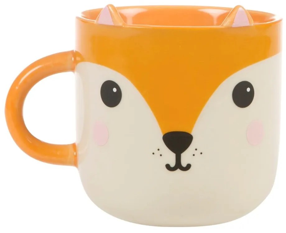 Keramický hrnček Sass & Belle Bohemian Kawaii Fox, 450 ml