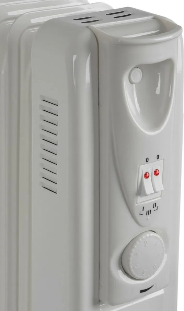 G21 Olejový radiátor Etna, 9 rebier, 2000 W, biela