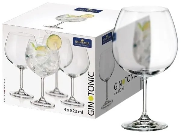 Bohemia Crystal Gin Tonic poháre na miešané nápoje 820 ml (4 ks)