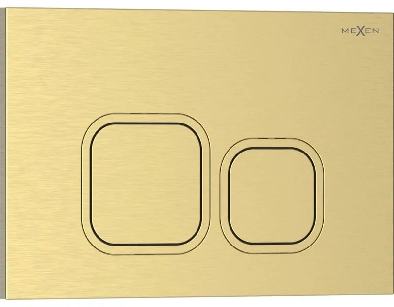 Mexen Tex 03, tlačidlo na splachovanie, brúsené zlato, 6103-11