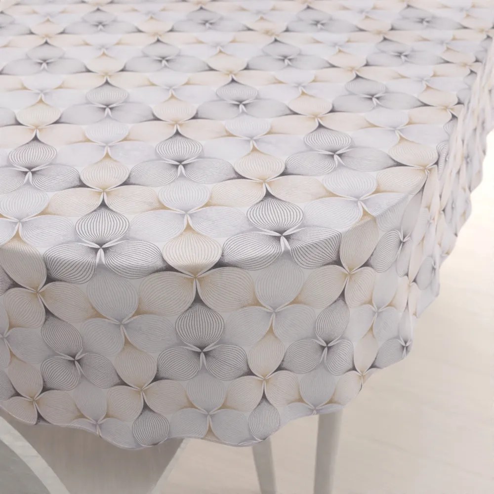 Biante Dekoračný oválny obrus PML-031 Designové geometrické obrazce na bielom 100x140 cm