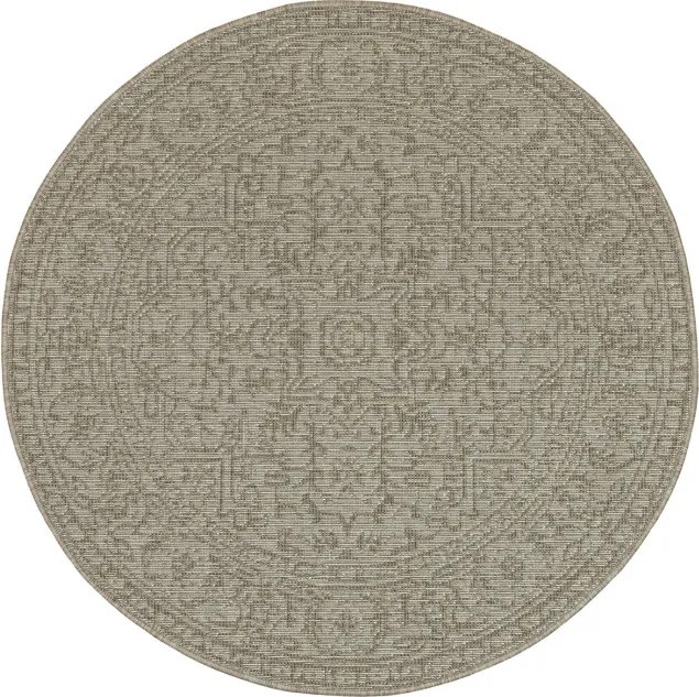 Obojstranný koberec BRUSSELS 205989/10610 béžový / krémový kruh