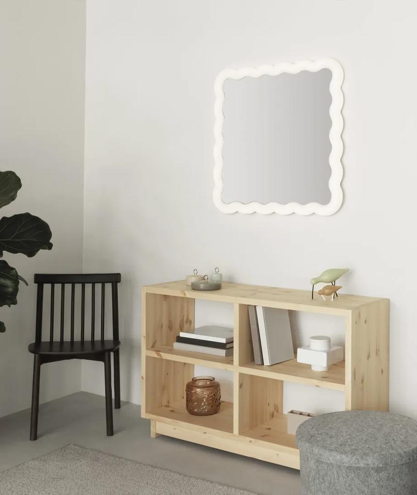 LED zrkadlo Illu, 80x80 cm – biele